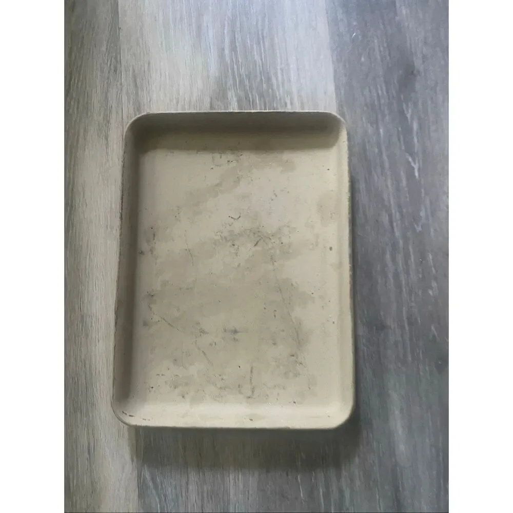 Pampered Chef Small Bar Pan Toaster Oven Stoneware 9.5